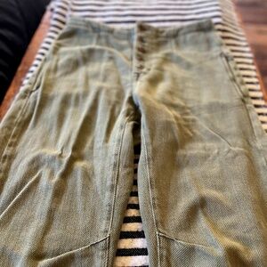 Free People Khaki Green Osaka Jeans